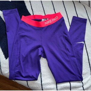 Nike pro lined leggings. Womens small